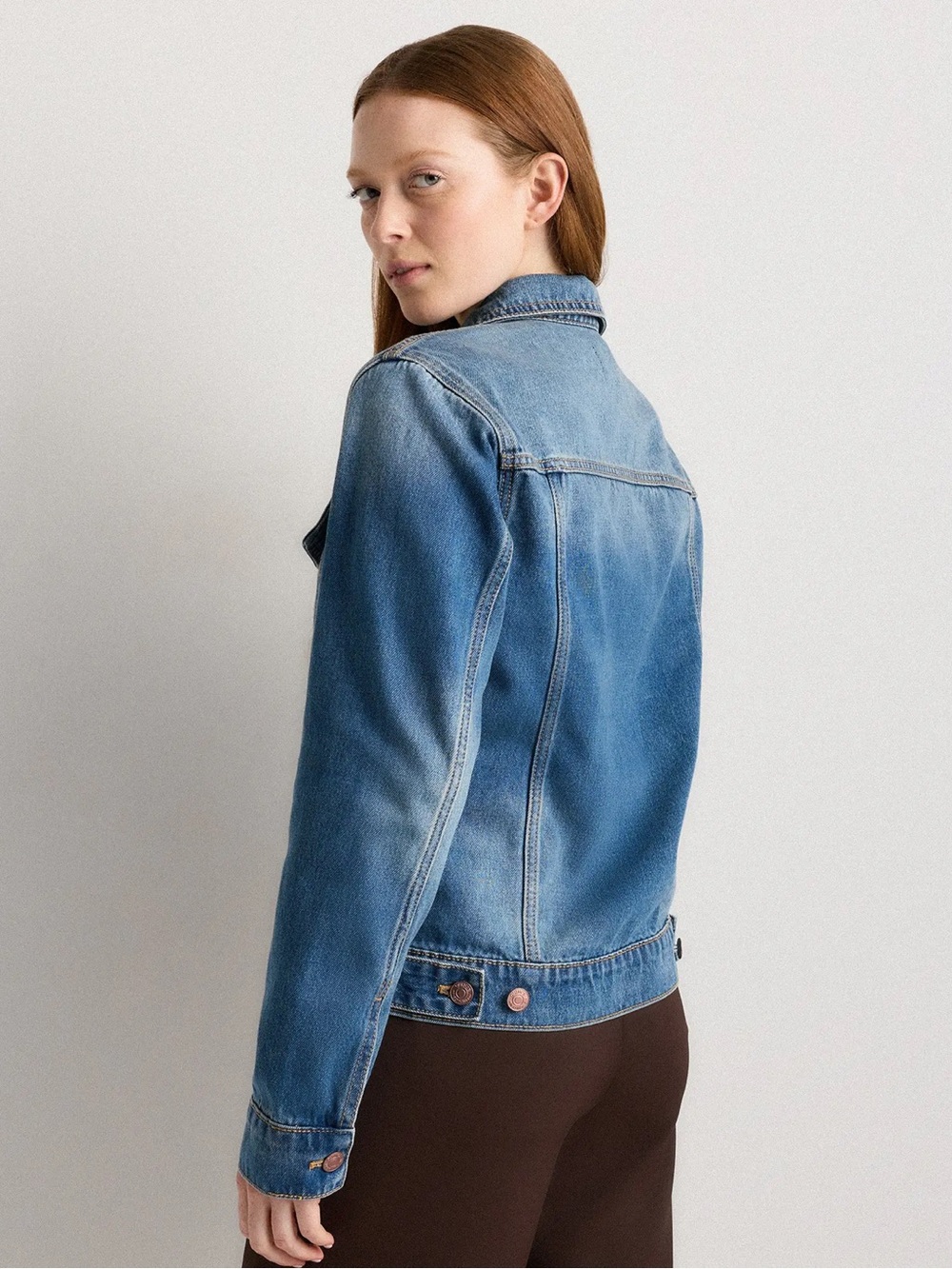 Quince 100% Organic Cotton Denim Jacket XL Indigo Blue - Picture 4 of 10